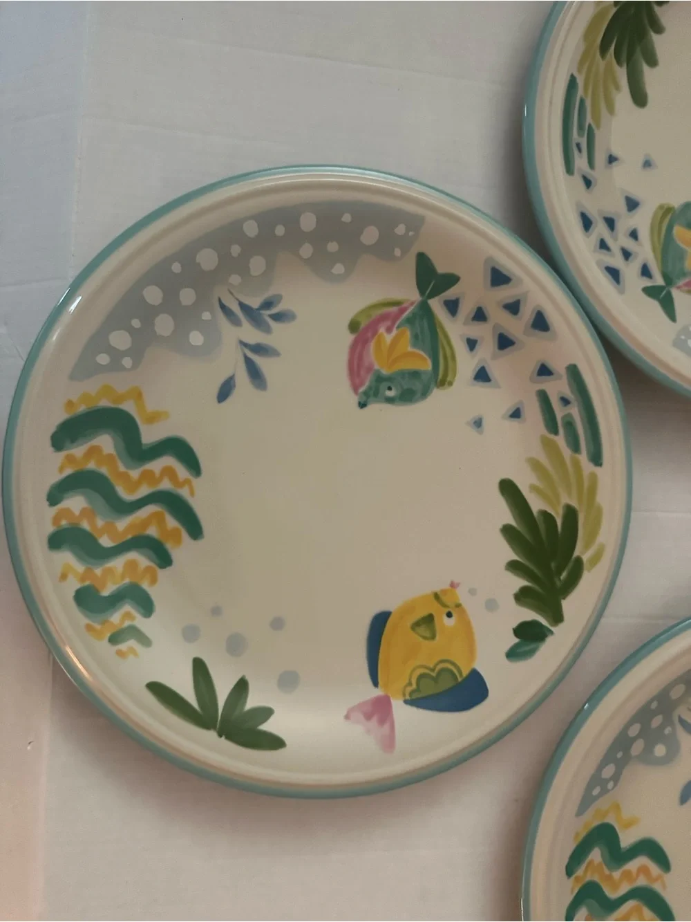 Studio Nova Barrier Reef Y2318 Set of 3 Dinner Plates Tropical Fish 10.5